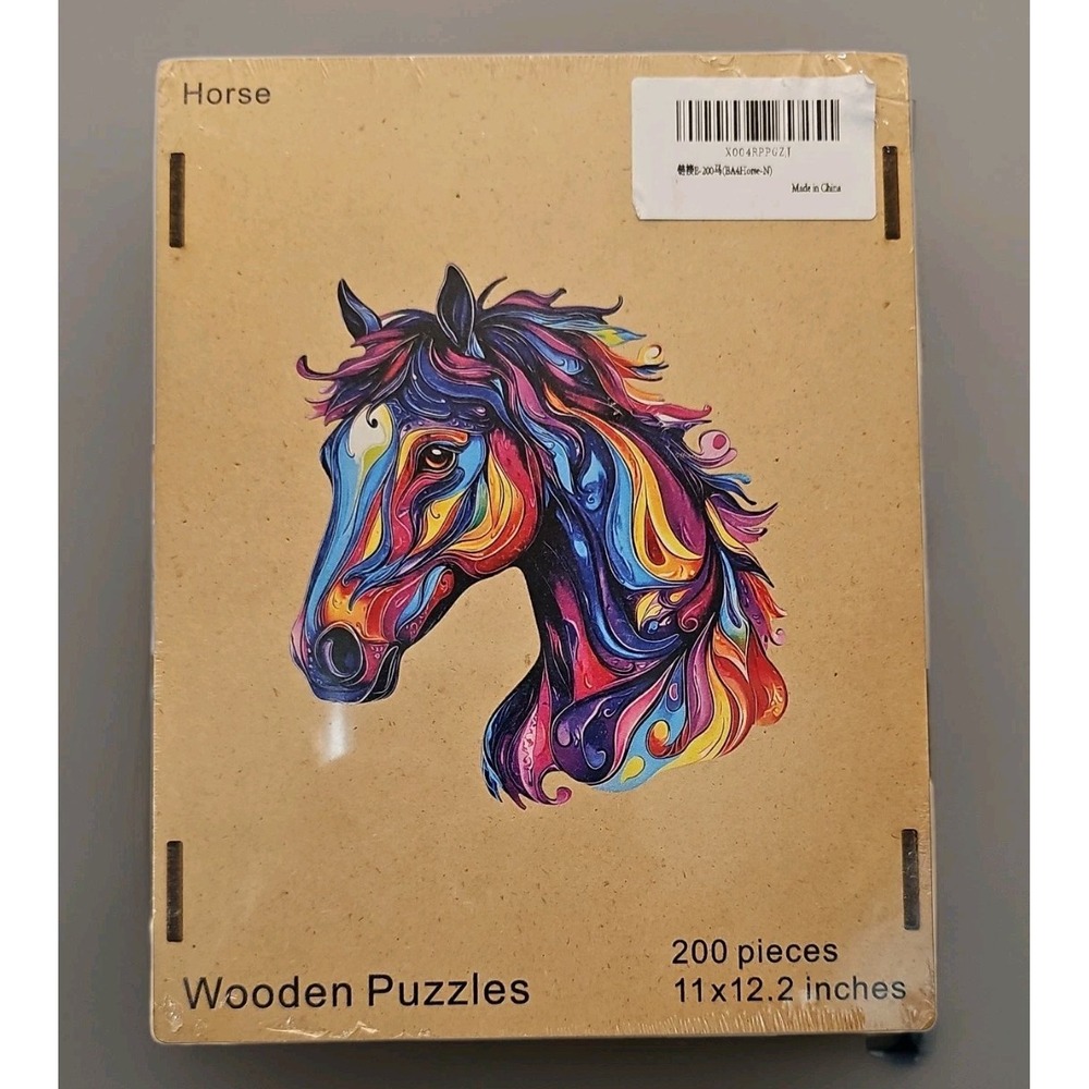 Wooden Puzzles for Adults Horse Jigsaw 200pcs 11x12.2 inches* New*